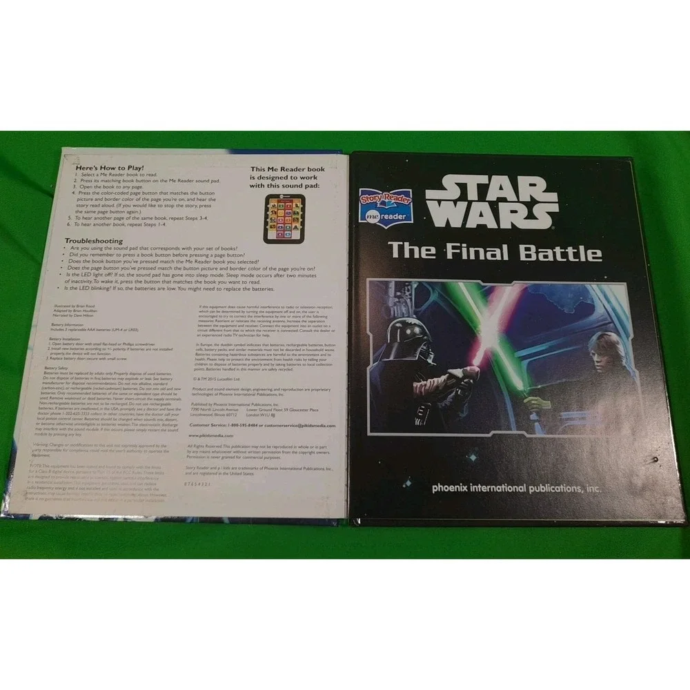 Lot of 3  Star Wars Disney Picture Books, Me Reader‎ Compatible 2015